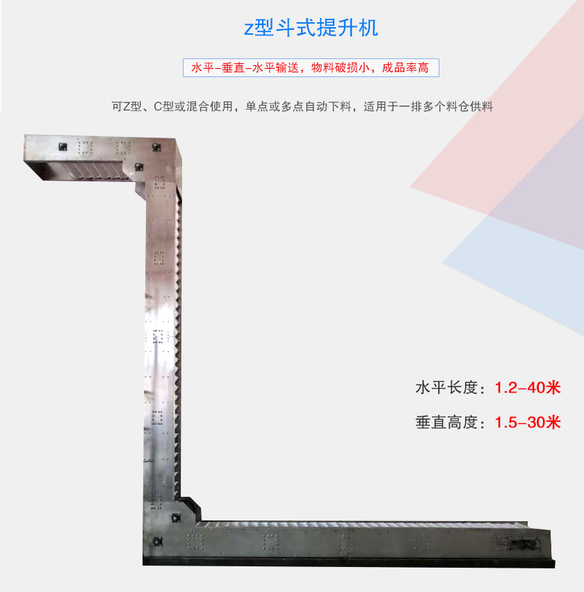 可Z型、C型或混合使用，單點(diǎn)或多點(diǎn)自動(dòng)下料，適用于一排多個(gè)料倉供料