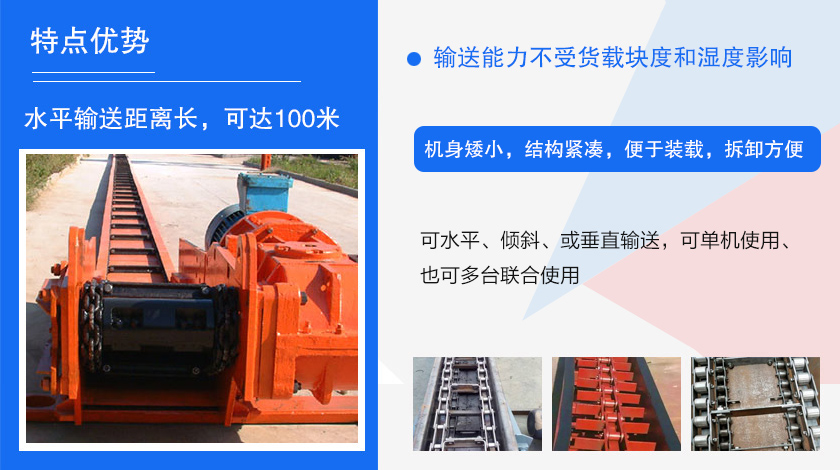 可多點進料、多點卸料、能反向運行，機殼密封性好，無粉塵污染